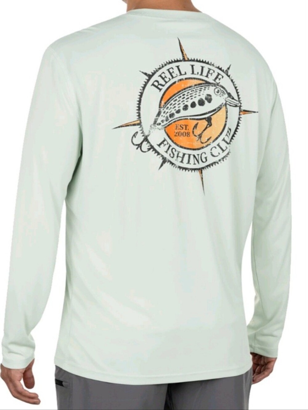 Men's Lightweight Seafoam Long-Sleeve Perfomance Shirt